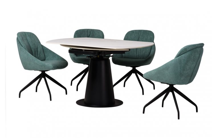 Столи кухонні: купить Керамічний стіл TML-831 бьянко перлино чорний Vetromebel - 2
