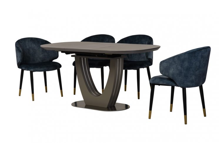 Кухонные столы: купить Керамический стол TML-865-1 айс грей VetroMebel - 2