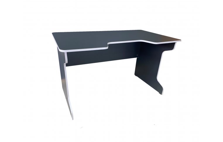 Эргономичные столы: купить Геймерский игровой стол Cильф Game-02 серый/белый - 1
