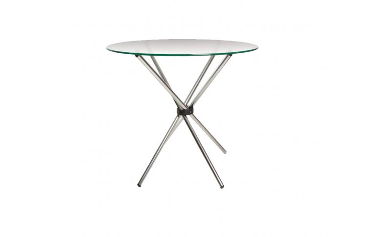 Кухонные столы: купить Стол Aqua GL chrome столешница стекло - 1