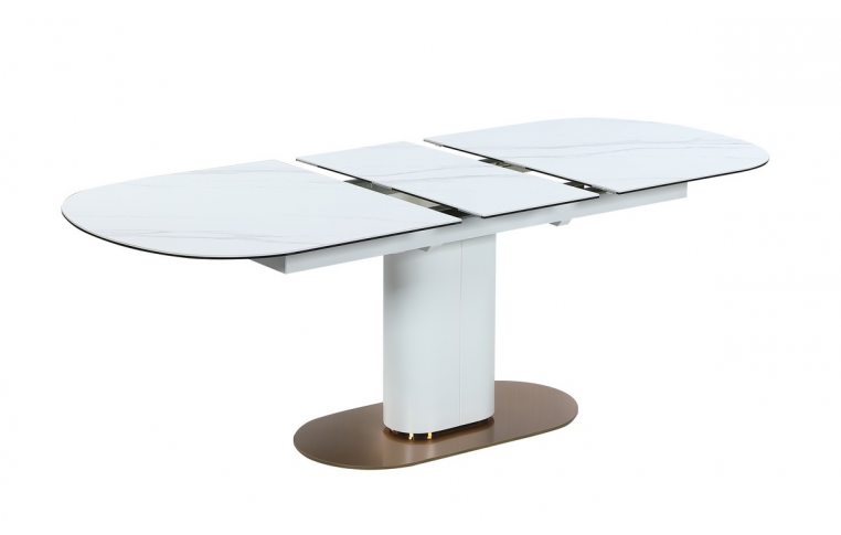 Кухонные столы: купить Керамический стол TML-828 камео белый мрамор золото Vetromebel - 2