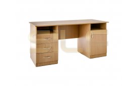 Стол двухтумбовый СД-02 (ДСП бук) - Офисные столы от производителя Silf