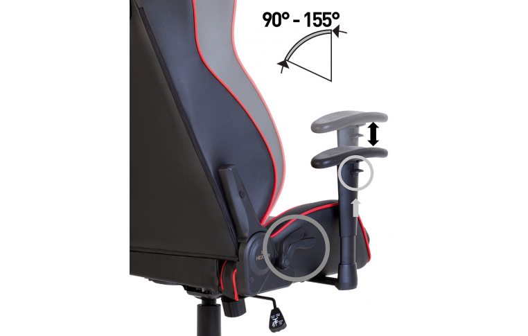 Стулья и Кресла: купить Кресло для геймеров Hexter mx r1d Tilt pl70 Eco/02 Black/Red - 10