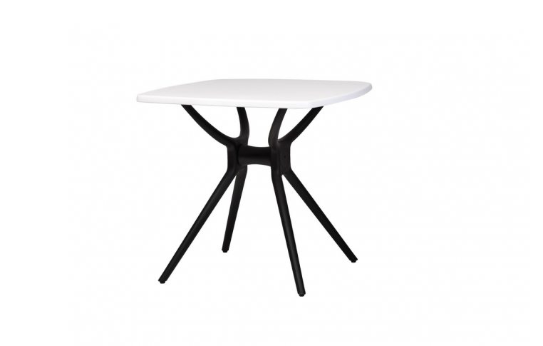 Кухонные столы: купить Стол пластик TP-20 белый черный Vetromebel - 4