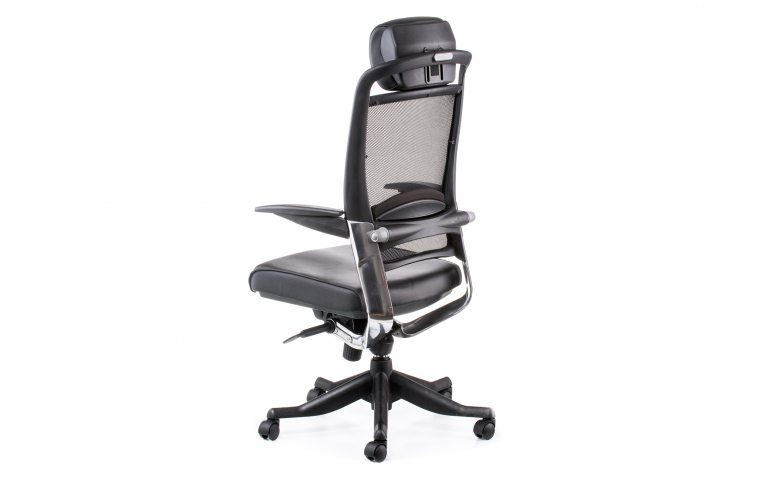 Офисные кресла: купить Кресло FULKRUM BLACK LEATHER, BLACK MESH - 4