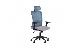 Кресло Uran Black HR сиденье Сидней-20 спинка Сетка SL-16 - Мебель для руководителя