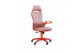 Кресло Boomer к/з хаки, каркас оранжевый - Офисные кресла