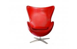 Кресло Эгг (Egg) кожа красный - Кресла: страна-производитель Китай, Китай
