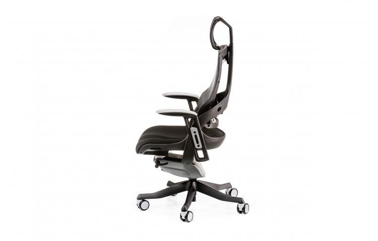 Офисные кресла: купить Кресло WAU BLACK FABRIC, CHARCOAL NETWORK - 3
