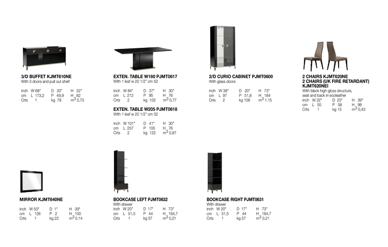 Итальянская мебель: купить Столовая в современном стиле Mont Noir Alf Group - 2