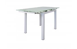 Раскладной стеклянный стол Скай белый Richman - Стеклянные столы