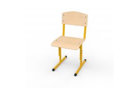 Стул ученический T1, гнутоклеенная фанера, рост 4-6 регулируется - Школьные стулья