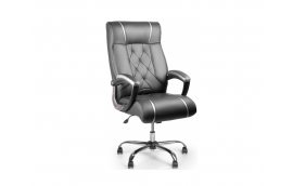Кресла для руководителя: купить Кресло Barsky Design PU black BD-01 - 