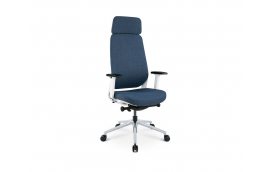 Ергономічне крісло для ком'ютера Filo A синій - білий - Ергономічні меблі
