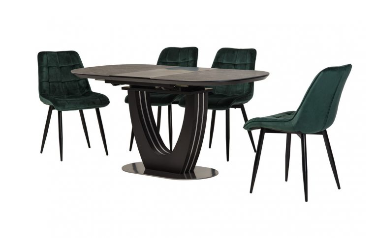 Кухонные столы: купить Керамический стол TML-865-1 черный оникс Vetromebel - 2