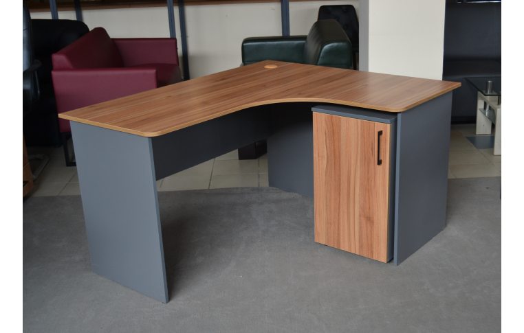 Офисные столы от производителя Silf: купить Стол угловой серия Лион Л-01 ДСП лион ДСП антрацит - 3
