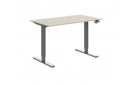 Стол с механической регулировкой высоты Aoke Manual серый (рама) - Эргономичная мебель