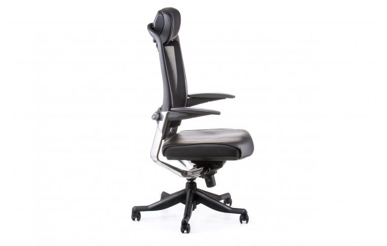Офисные кресла: купить Кресло FULKRUM BLACK LEATHER, BLACK MESH - 5