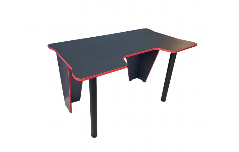 Эргономичные столы: купить Геймерский игровой стол Cильф Game-01 серый/красный - 1