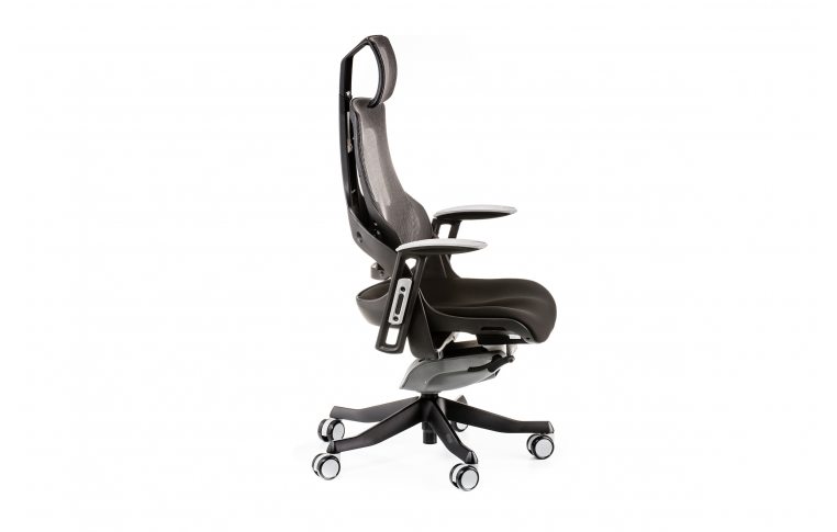 Офисные кресла: купить Кресло WAU BLACK FABRIC, CHARCOAL NETWORK - 5